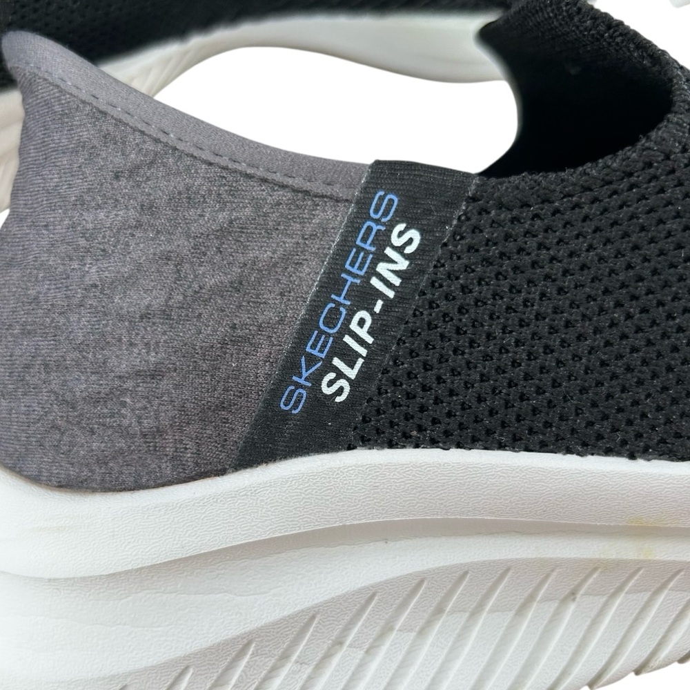 Skechers Black and Gray Slip-On Sneakers - Picture 8 of 13